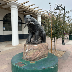 metal sculpture of a bear in mesa arizona