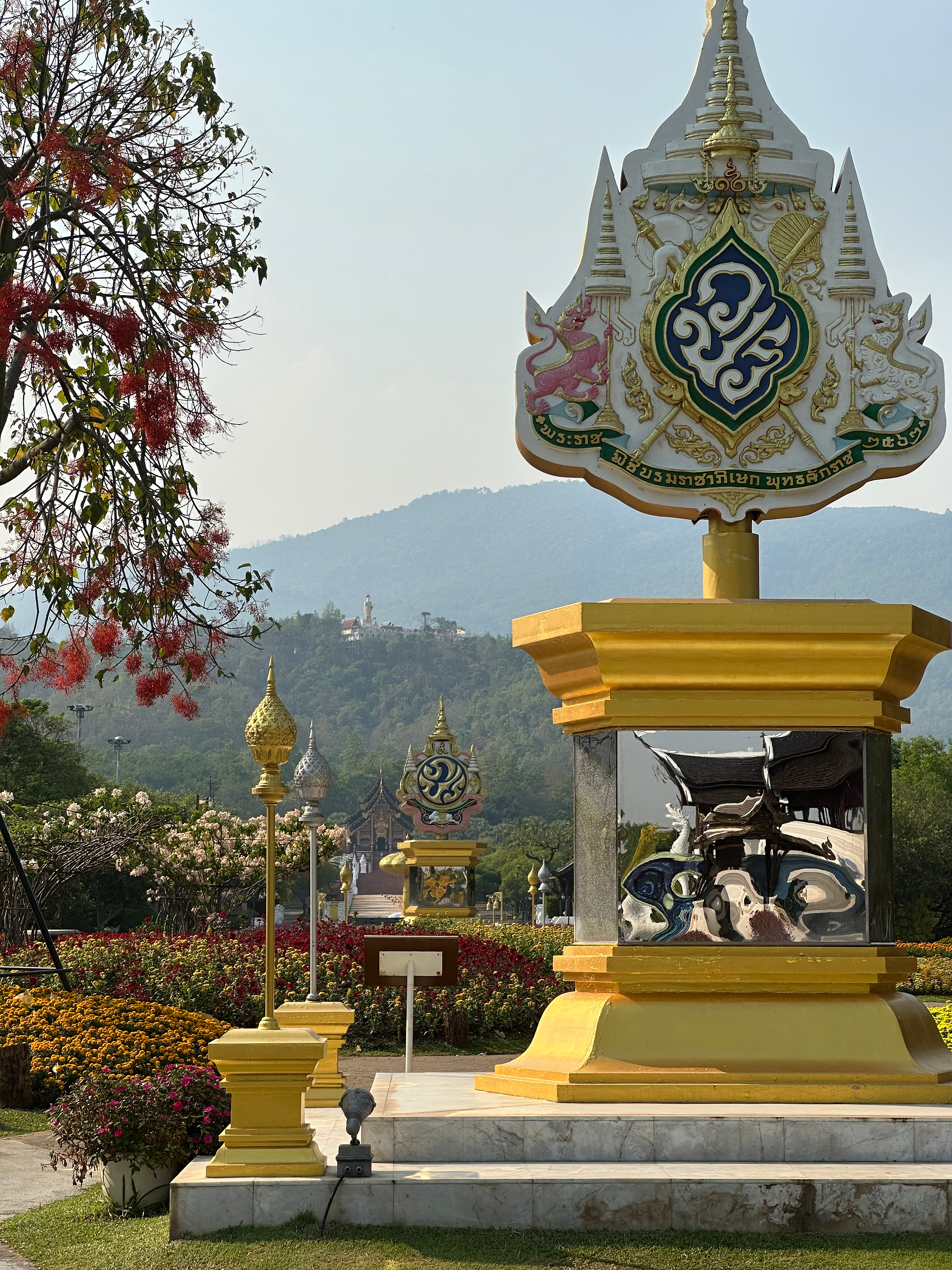 ornamental design in royal park rajapruek in chiang mai thailand