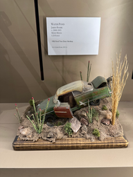 metal monster car miniature scene by jim roark at the mini time machine museum 