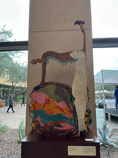 Jamaican Stary Harp by Everald Brown at the musical instrument museum in phoenix az