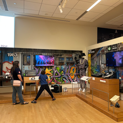 hip hop exhibit with grafitti walls at the musical instrument museum in phoenix az