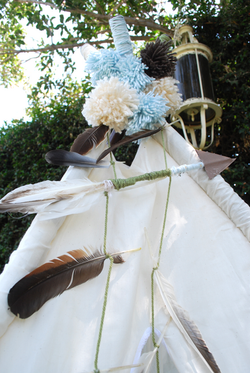 Handmade Teepee Arrows & Poms