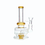 Miniatura: Bong de Vidrio Pyrex Chico Amarillo 15cm | Modelo HP25