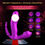 Miniatura: Vibrador con succionador y calentador con control remoto LUXZD061