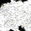 Miniatiūra: Baltas/juodas europos žemėlapis ant drobės