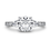 Thumbnail: Two Tone Three Stone Engagement Ring | Nora