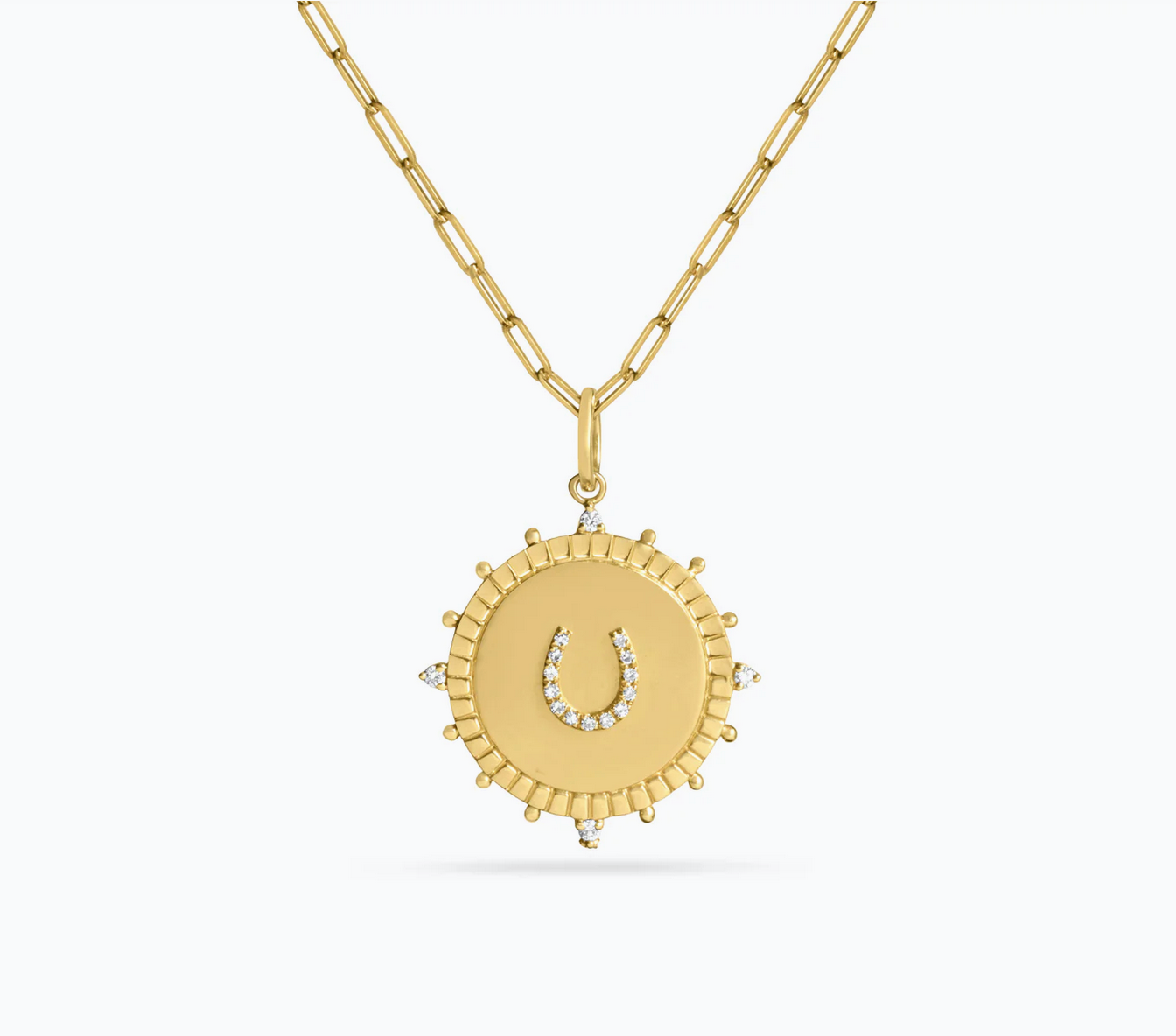 Diamond Horseshoe Medallion
