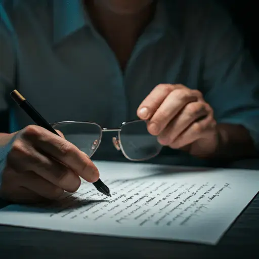 writing with a fountain pen