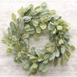 Lambs Ear Greenery Wreath 24"