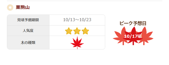 栗駒山の紅葉予報が発表されました(9月2日)