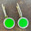 Thumbnail: Neon Ear Charm & Diamond 14kt gold earrings