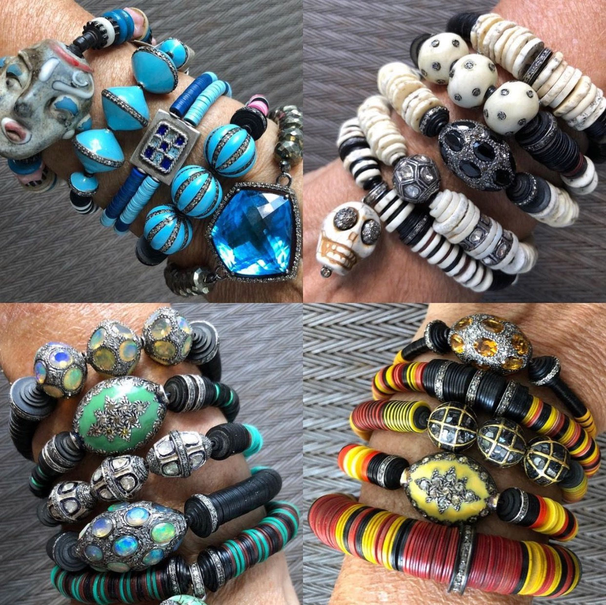 African Bracelet Arm Party