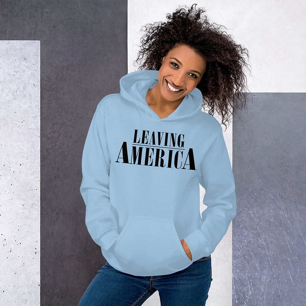 Thumbnail: Leaving America Unisex Hoodie (Lighter Colors)
