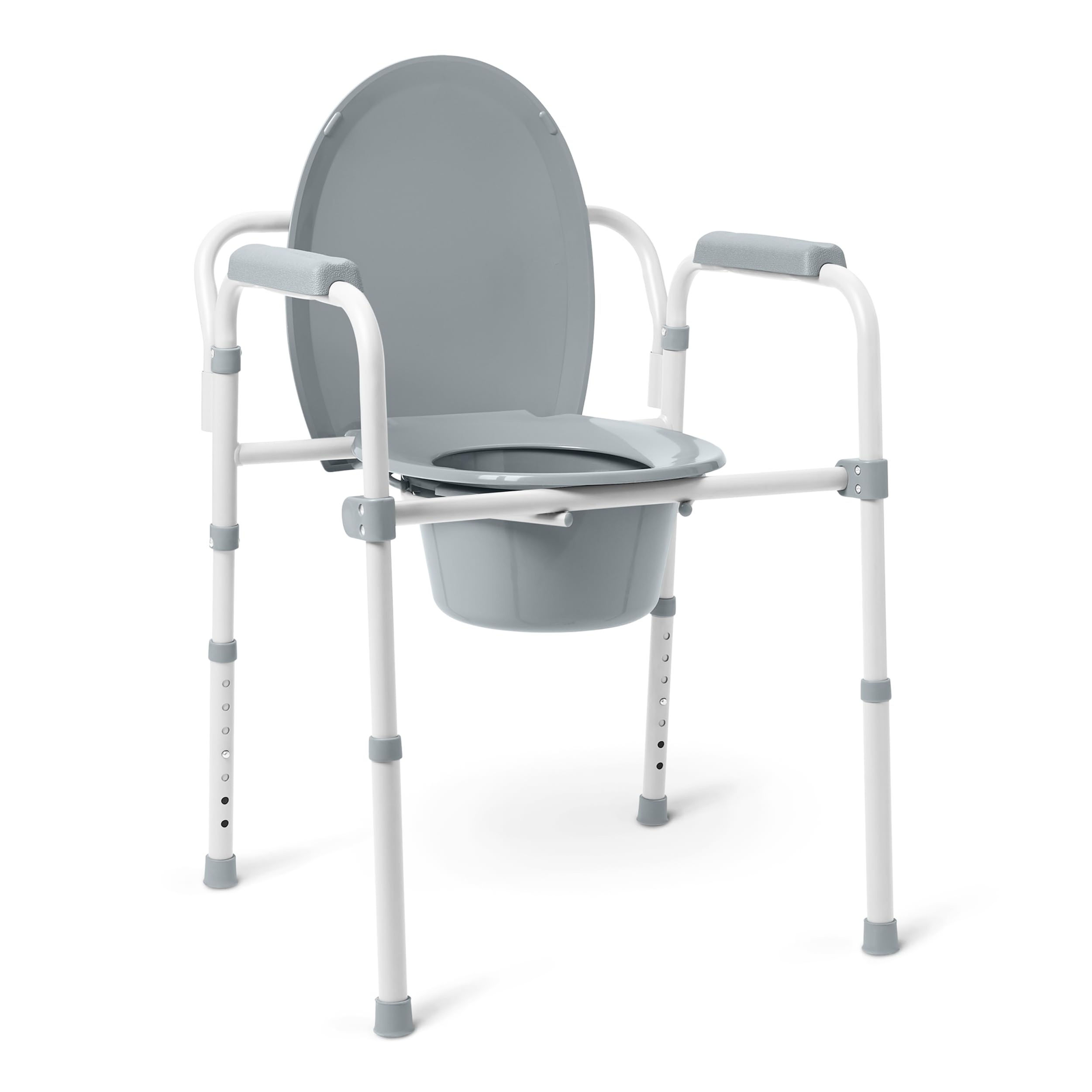 Medline 3-in-1 Folding Commode Elongated