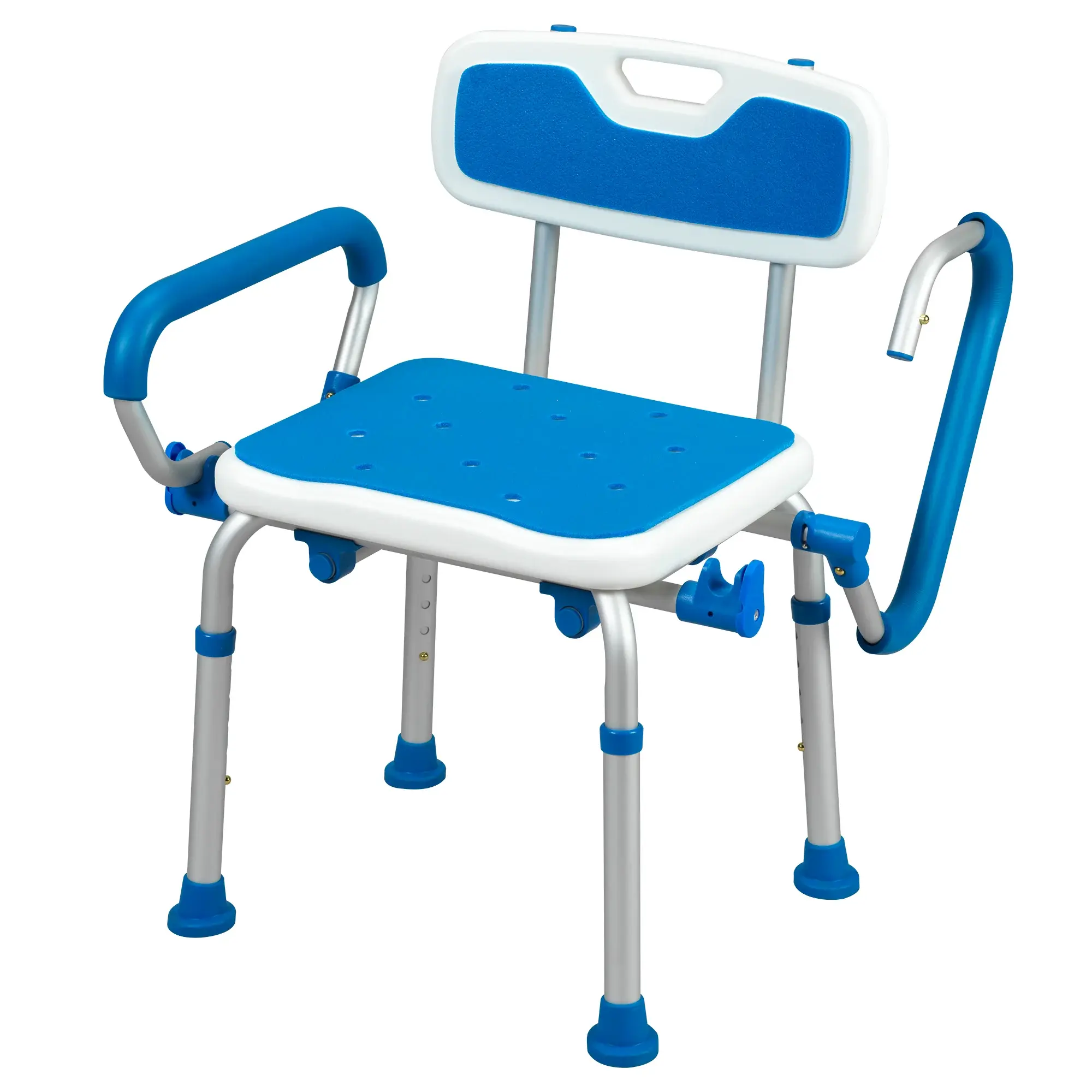 Padded Bath Seat w /Back & Swing Away Arms