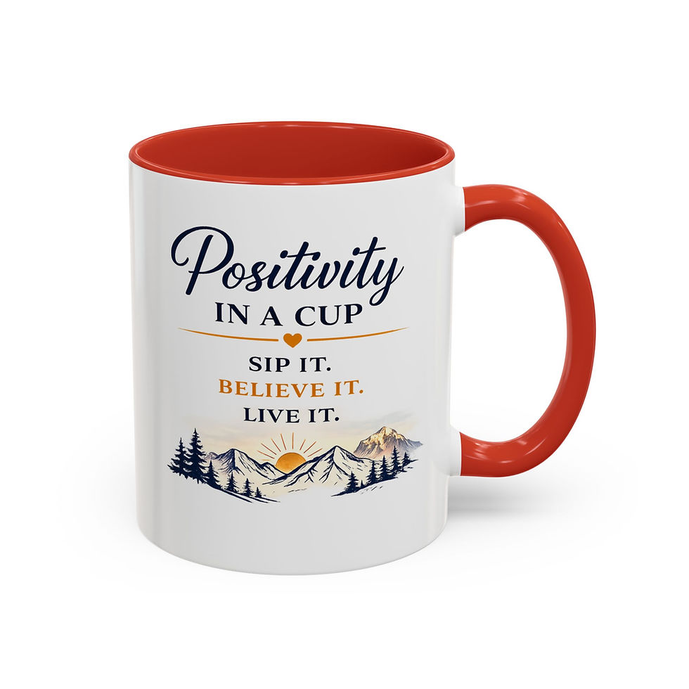 Thumbnail: Positivity Accent Coffee Mug - Positivity in a Cup