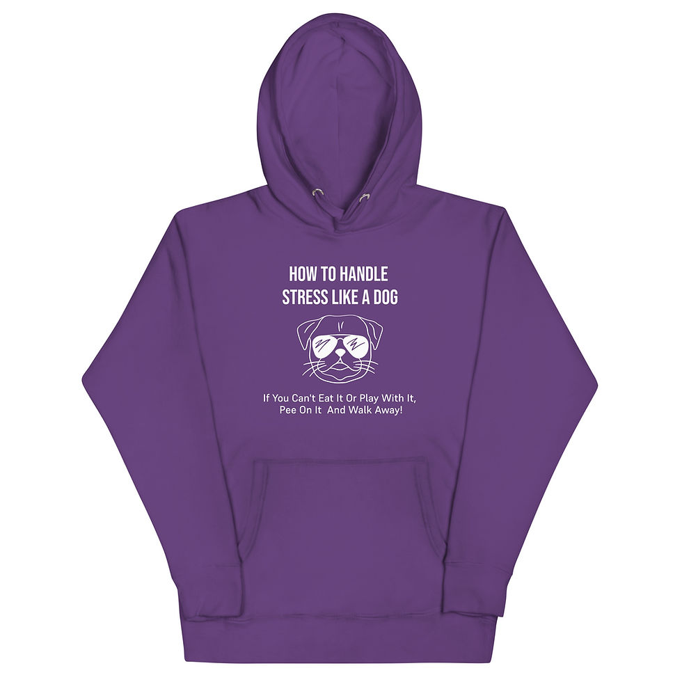 Thumbnail: Unisex Hoodie - How to Handle Stress Like a Dog