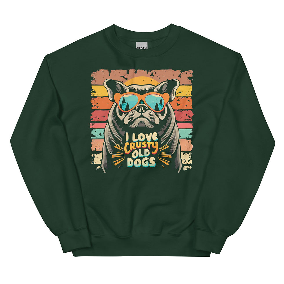 Thumbnail: Unisex Sweatshirt - I Love Crusty Old Dogs