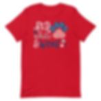 Thumbnail: Unisex T-Shirt - Red, White, & Woof