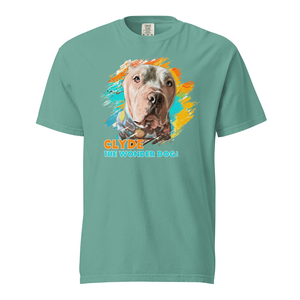 Thumbnail: Unisex T-shirt - Clyde The Wonder Dog!