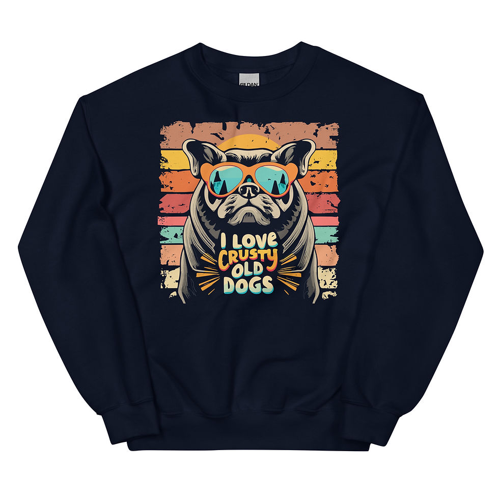 Thumbnail: Unisex Sweatshirt - I Love Crusty Old Dogs