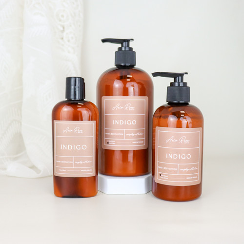 Indigo Hand + Body Lotion Aria Rose Bath Co