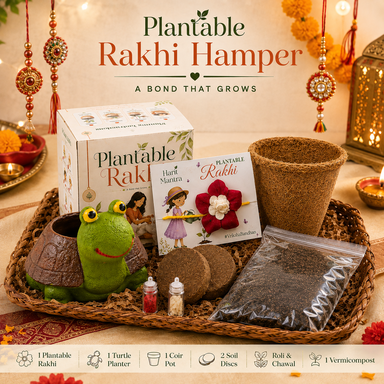 Harit Mantra Plantable Rakhi Exclusive Hamper
