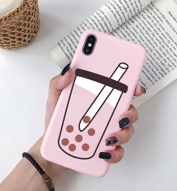 Bubble Tea iPhone Case for Various Models (Soft Shell)