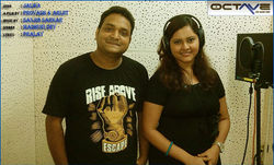 Sanjib Sarkar with Madhuri Dey