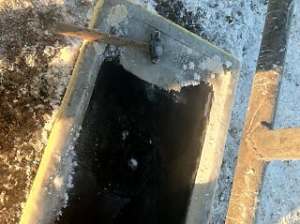 Breaking the ice off the drinkers