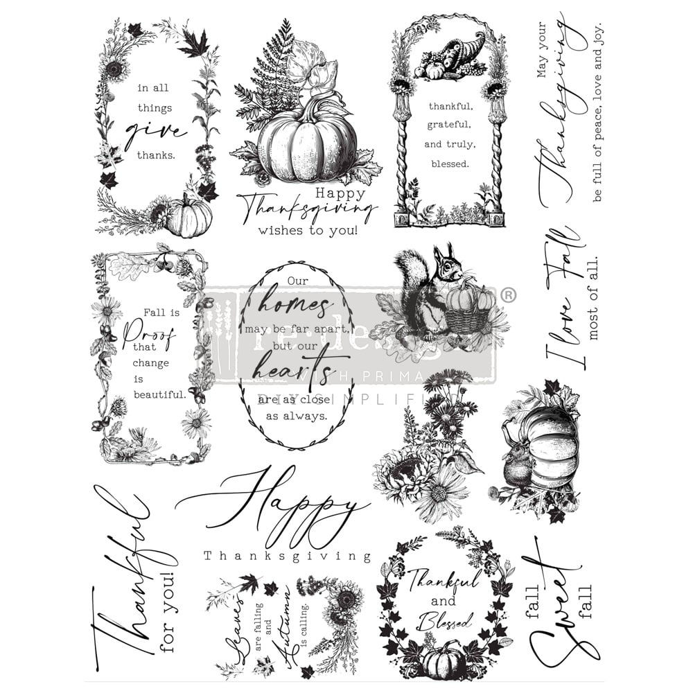Stempel Decor - FALL SWEET FALL - Silikonstempel Redesign