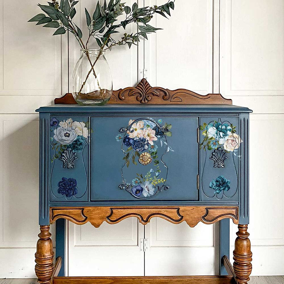 Transfer - BLUE WILDFLOWERS - Middy Decor - Redesign