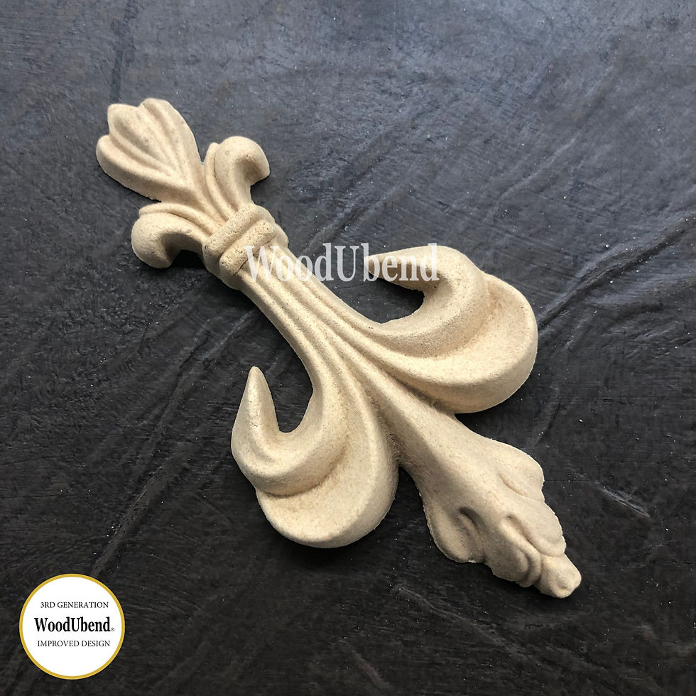WoodUbend Decorative Plume - WUB1347 - 10.5x5.5cm - 1 Stück