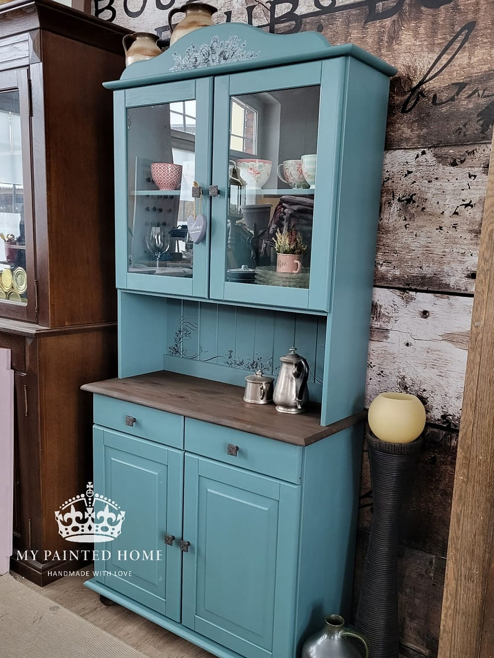 Miniaturbild: MPH - Küchenschrank Küchenbuffet in Peacock Blau