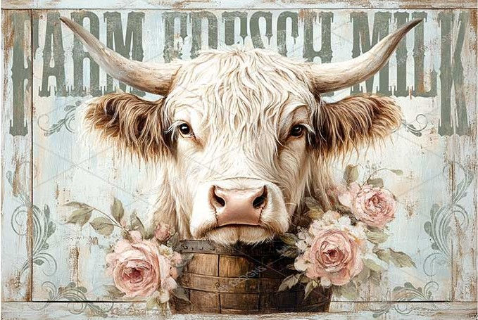 Reispapier | Decoupage Papier | COW ANIMALS - 118