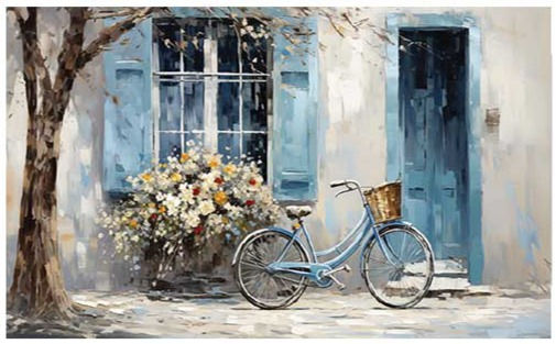 Miniaturbild: Decoupage Seidenpapier - Bike Break - Redesign