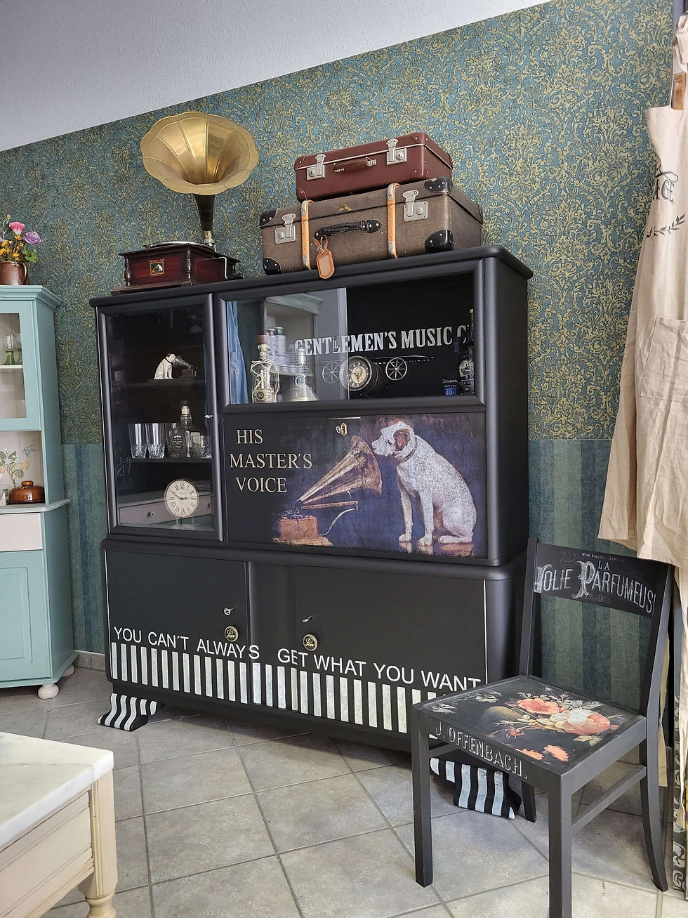 Miniaturbild: NIPPER ❤️ BARSCHRANK⚜️Buffet Musikschrank❤️schwarze Möbel