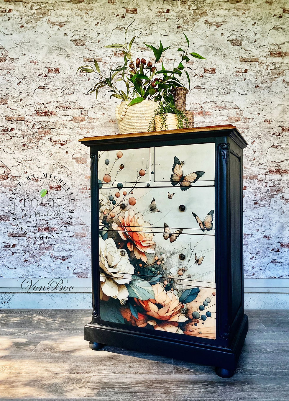Miniaturbild: PEACH OASIS - Mint by Michelle Decoupage Papier