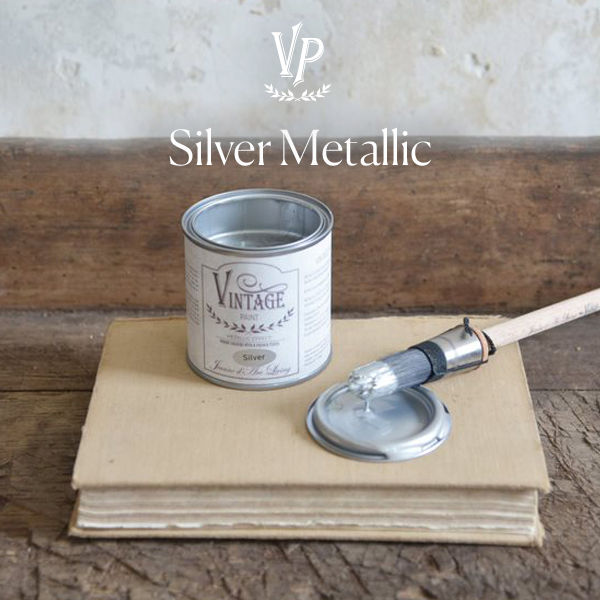 Miniaturbild: SILVER METALLIC - Kreidefarbe Vintage Paint