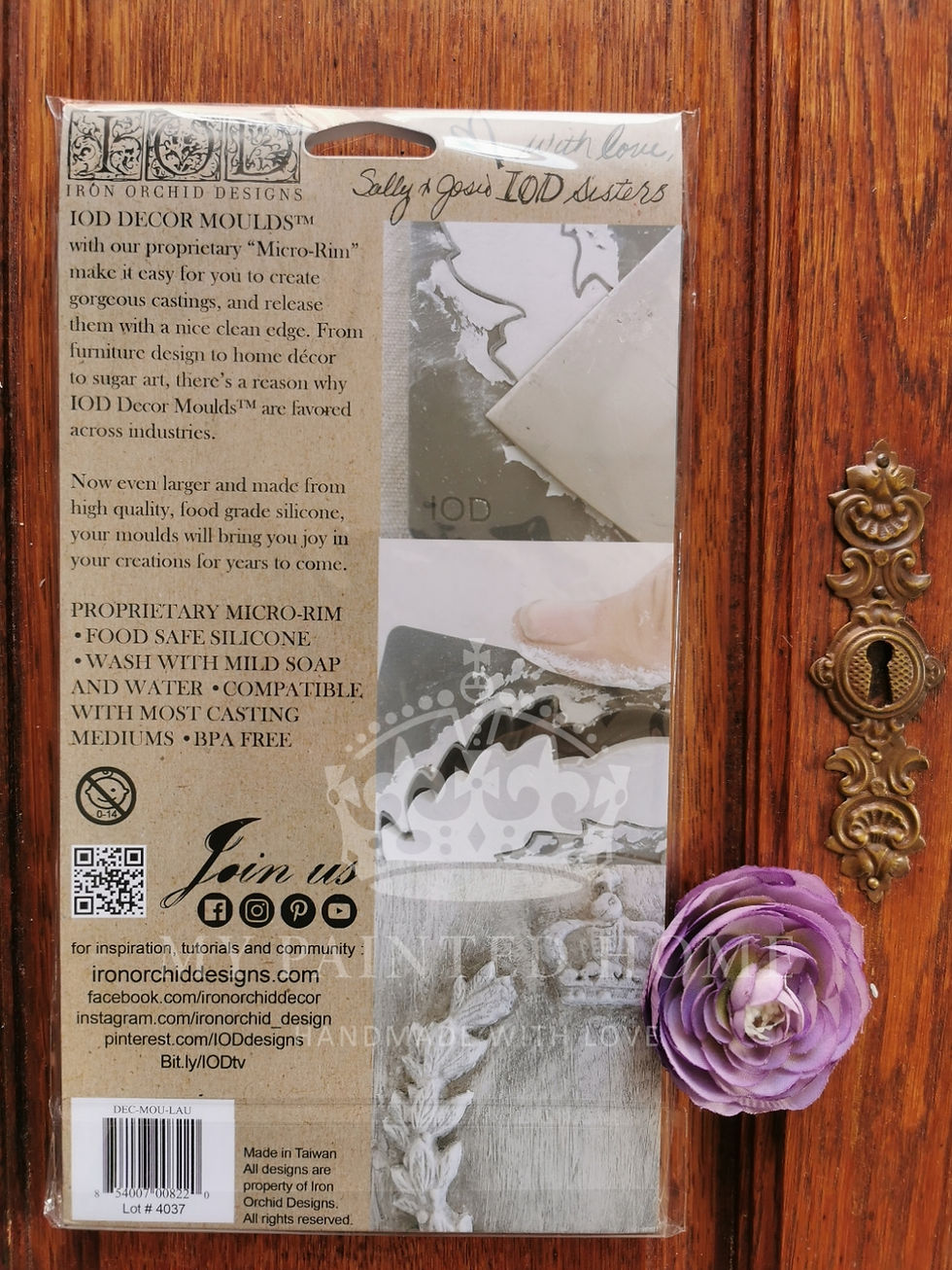 Miniaturbild: Silikonform Mould IOD - LAUREL - Iron Orchid Design