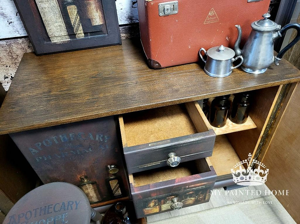 Miniaturbild: Apothekerschrank Hocker und Wandboard