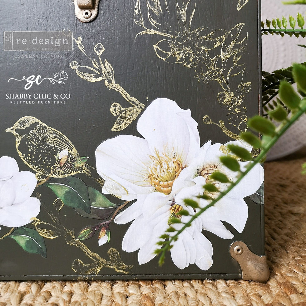 Miniaturbild: Transfer - WHITE MAGNOLIA - 15,24X30,48cm - Redesign