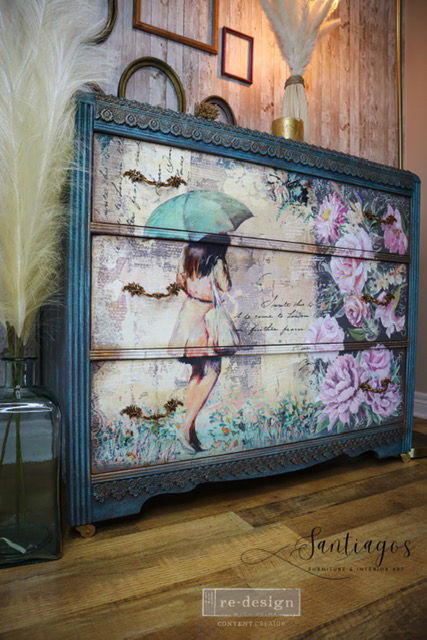 Miniaturbild: Decoupage - Fiber A1 - Faserpapier RAINY AFTERNOON