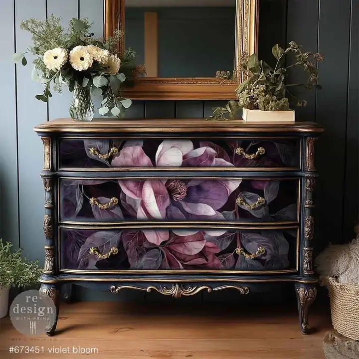 A1 Decoupage | Papier | Fiber - VIOLET BLOOM