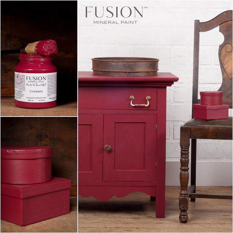 Miniaturbild: CRANBERRY - FUSION Mineral Acryl Paint - Burgunderrot