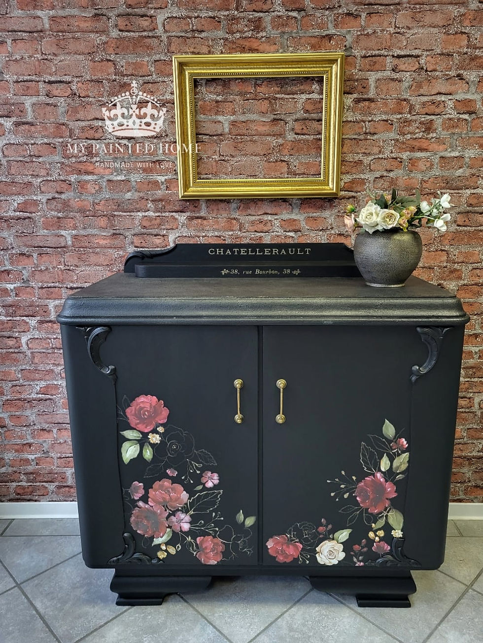 Miniaturbild: Buffet "Soft Black - Midnight Garden" -