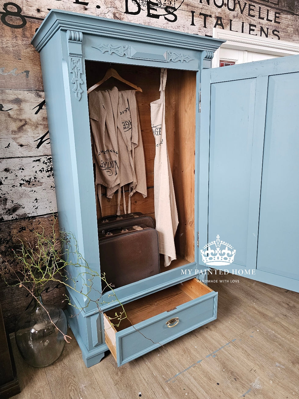 Miniaturbild: BJARNE Danish Design Alter Herrenschrank Wäscheschrank
