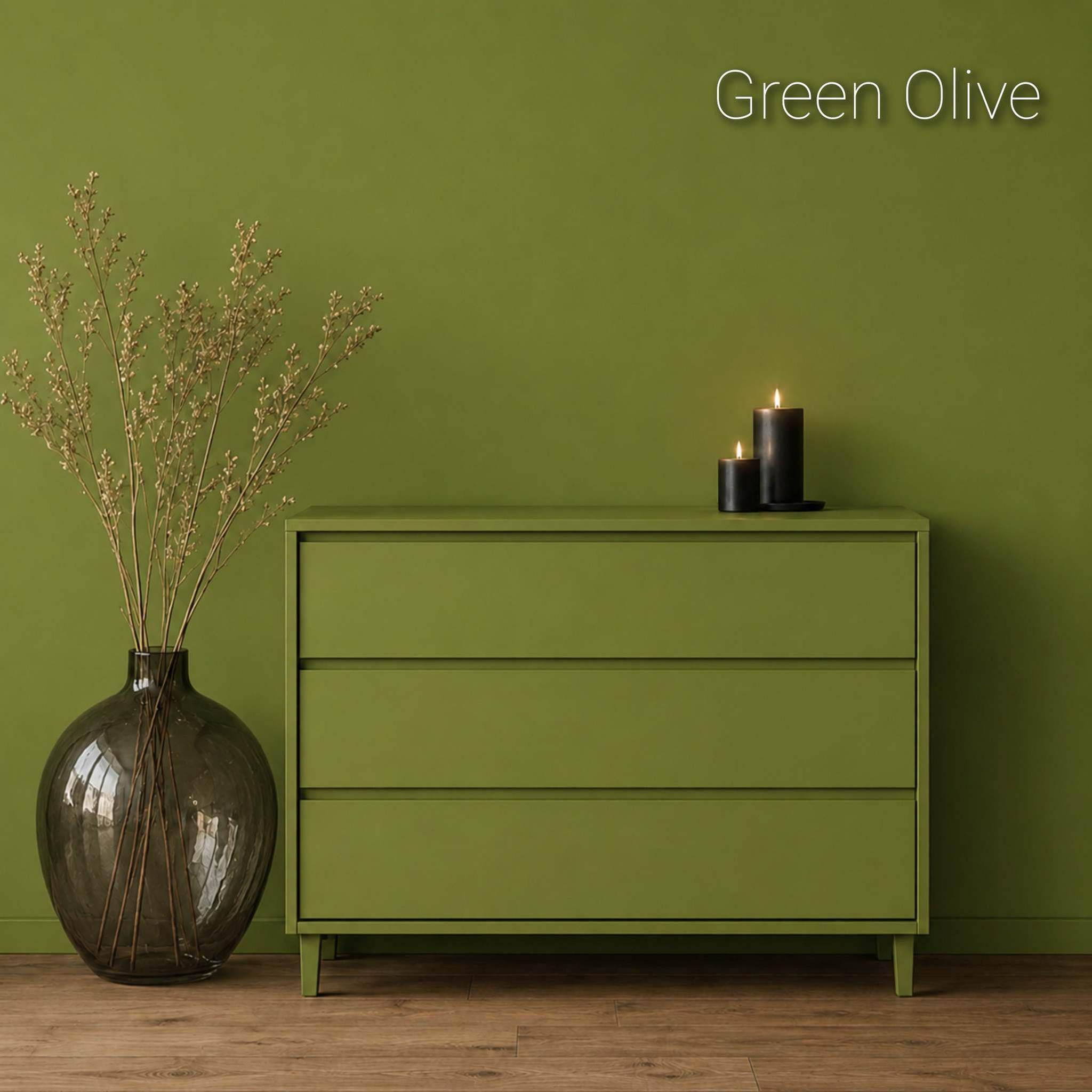 GREEN OLIVE - Kreidefarbe für Möbel & Wände | Paint of Walinoon