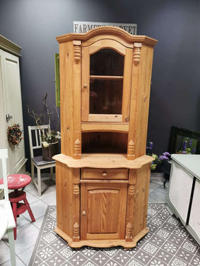 Eckschrank Kiefer Landhaus