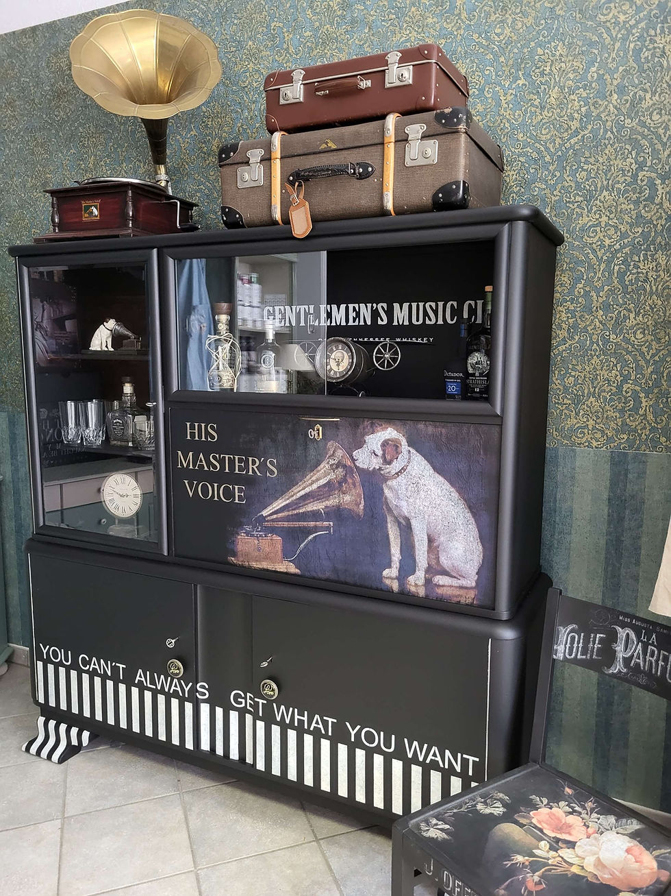 Miniaturbild: NIPPER ❤️ BARSCHRANK⚜️Buffet Musikschrank❤️schwarze Möbel